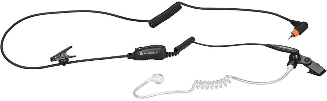 Surveillance Earpiece With In-Line Microphone and PTT